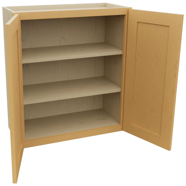 Fabuwood Galaxy Timber W2730 Wall Standard Cabinet, Open View