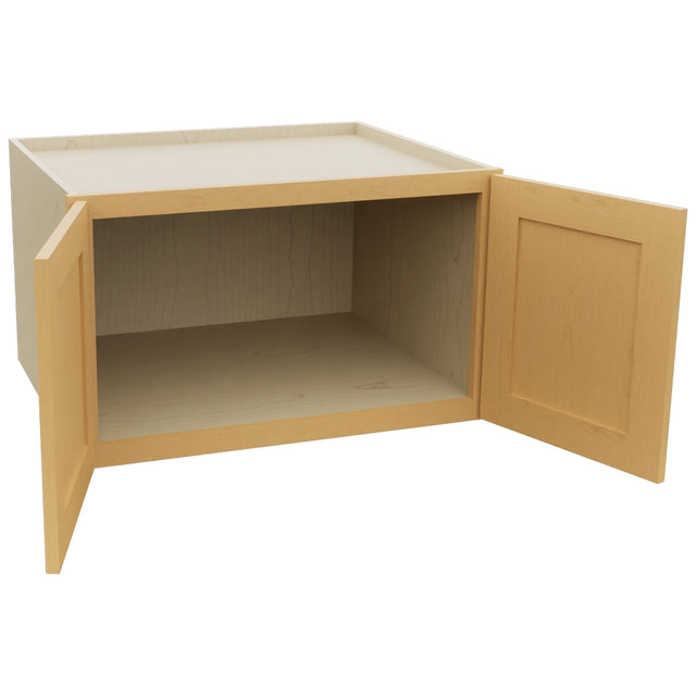Fabuwood Galaxy Timber W301824 Wall Deep Cabinet, Open View