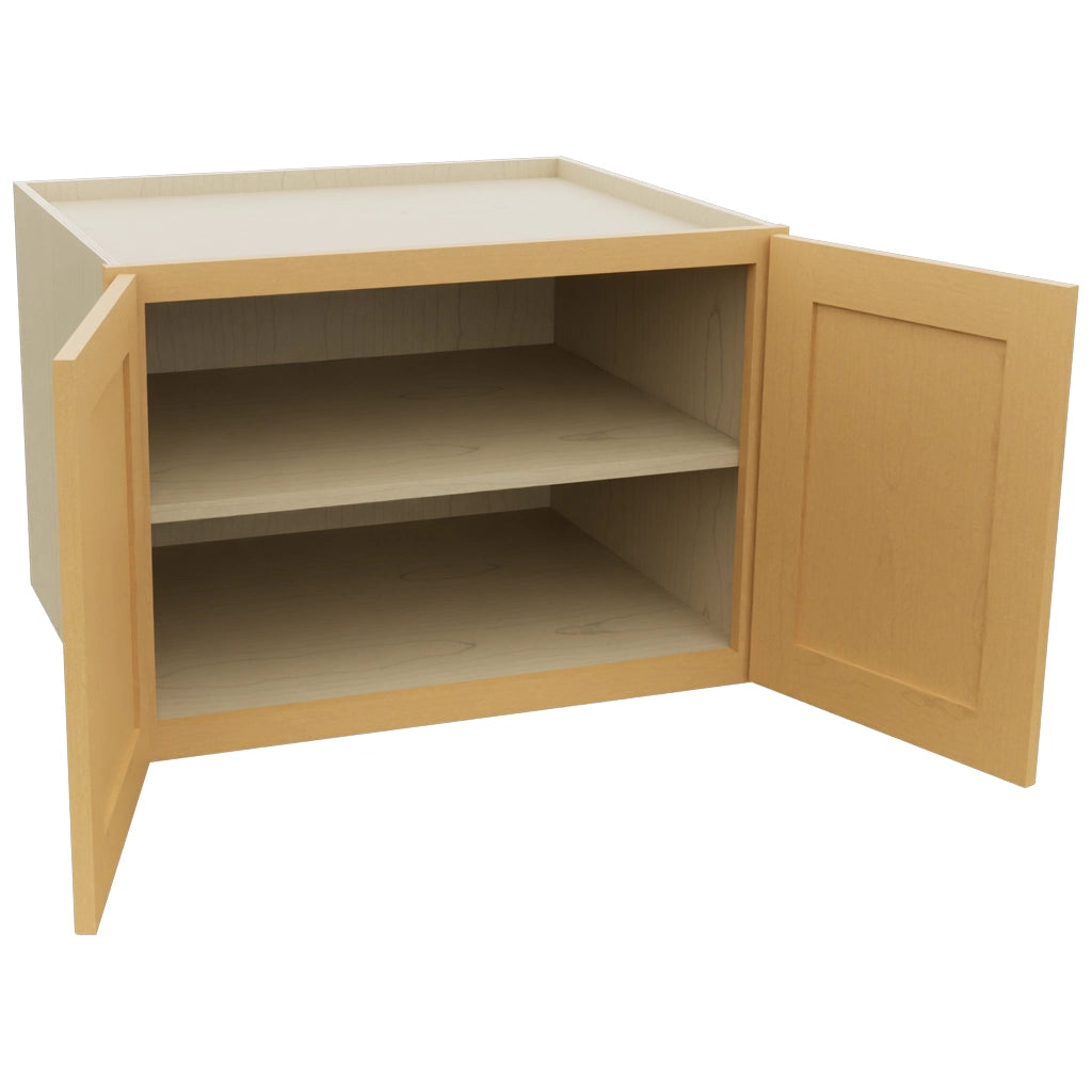 Fabuwood Galaxy Timber W302124 Wall Deep Cabinet, Open View