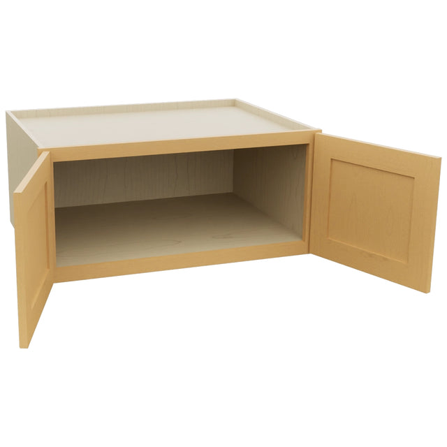 Fabuwood Galaxy Timber W331524 Wall Deep Cabinet, Open View