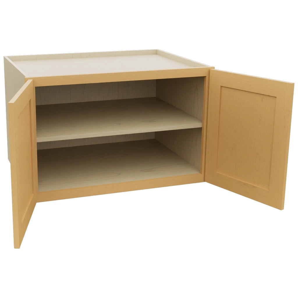 Fabuwood Galaxy Timber W332124 Wall Deep Cabinet, Open View