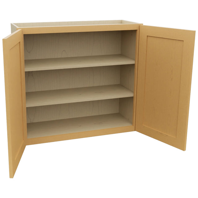 Fabuwood Galaxy Timber W3330 Wall Standard Cabinet, Open View
