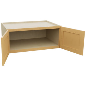 Fabuwood Galaxy Timber W361524 Wall Deep Cabinet, Open View