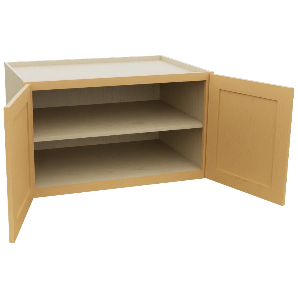 Fabuwood Galaxy Timber W362124 Wall Deep Cabinet, Open View
