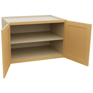 Fabuwood Galaxy Timber W362424 Wall Deep Cabinet, Open View