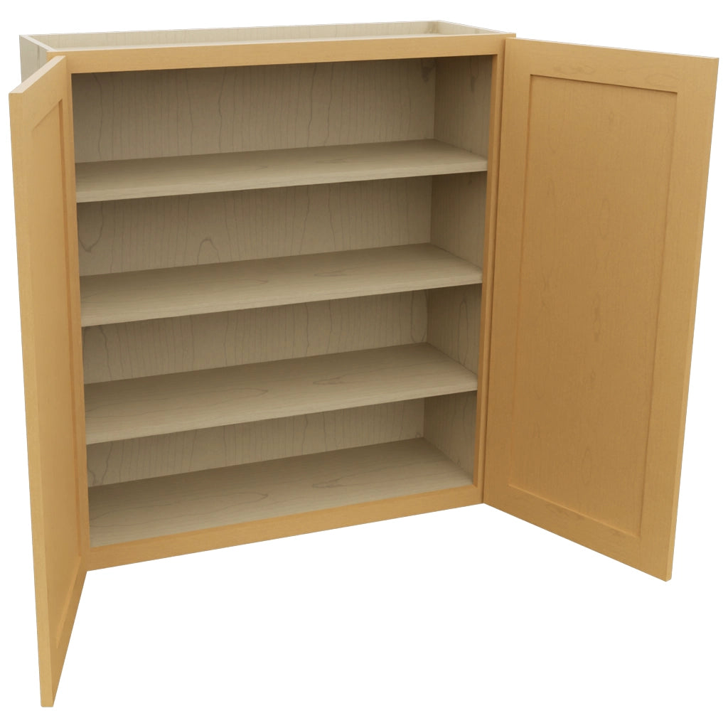 Fabuwood Galaxy Timber W3639 Wall Standard Cabinet, Open View