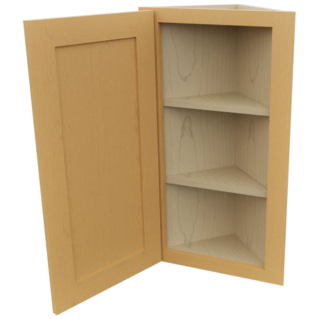 Fabuwood Galaxy Timber WAE1230 Wall Angle End Cabinet, Open View
