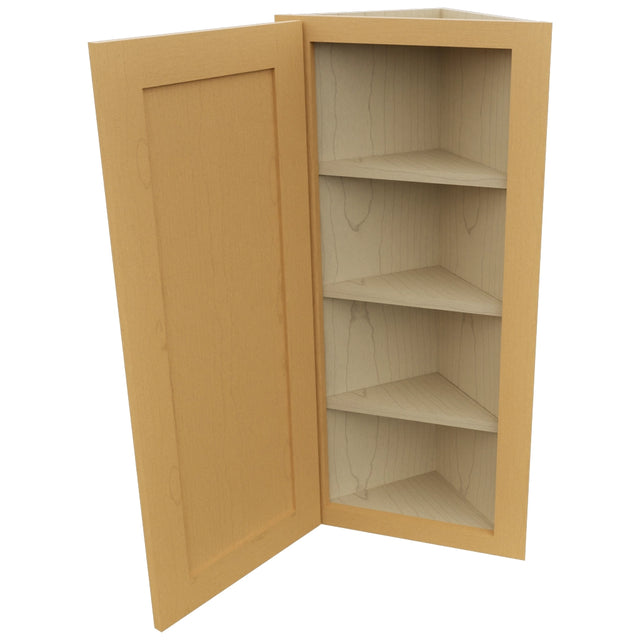 Fabuwood Galaxy Timber WAE1236 Wall Angle End Cabinet, Open View