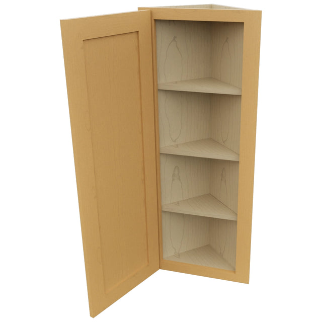 Fabuwood Galaxy Timber WAE1242 Wall Angle End Cabinet, Open View