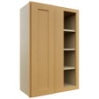 Fabuwood Galaxy Timber WBC2436 Wall Corner Blind Cabinet, Front View