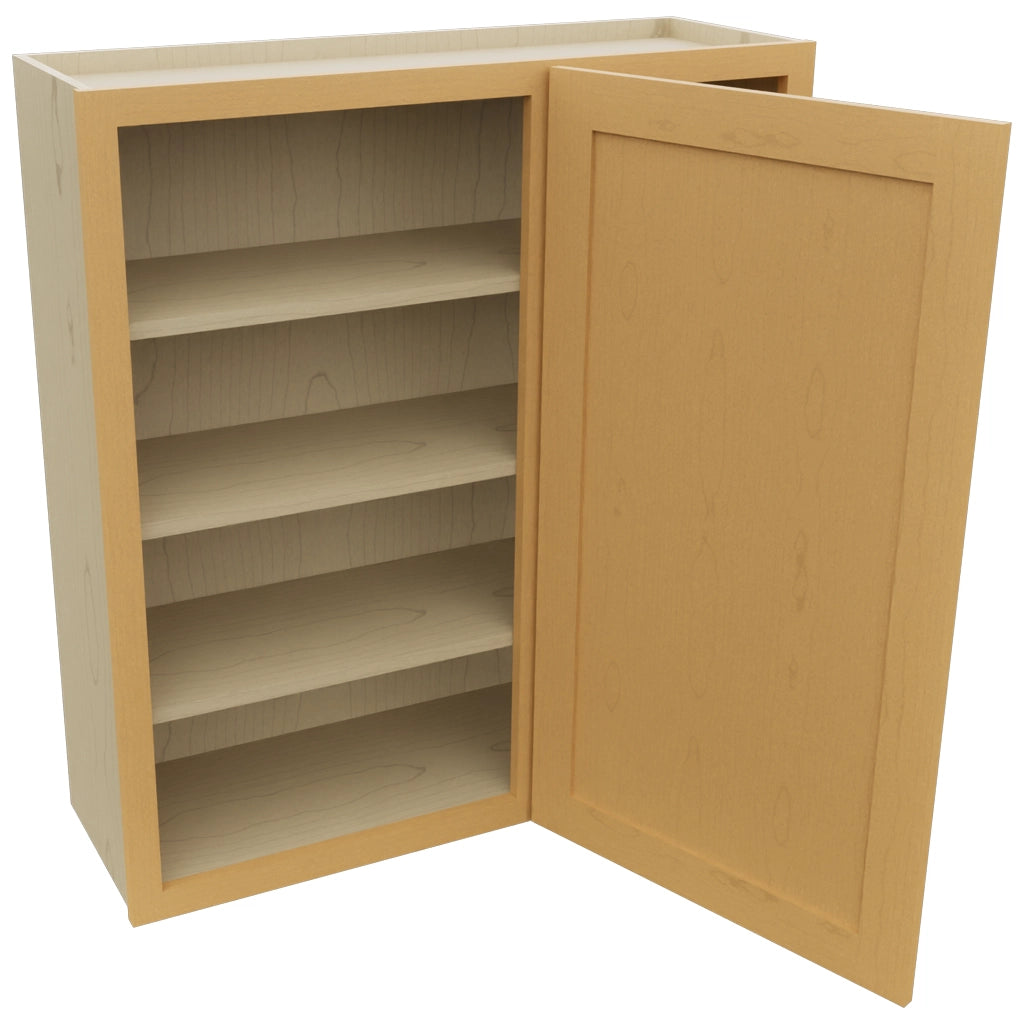 Fabuwood Galaxy Timber WBC3639 Wall Corner Blind Cabinet, Open View