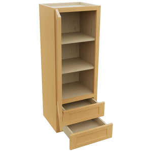 Fabuwood Galaxy Timber WD1848 Wall Drawer Cabinet, Open View