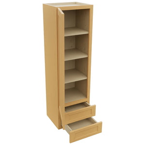 Fabuwood Galaxy Timber WD1860 Wall Drawer Cabinet, Open View