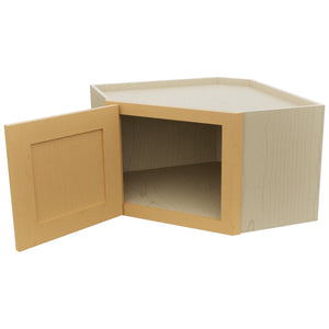 Fabuwood Galaxy Timber WDC2415 Wall Corner Diagonal Cabinet, Open View