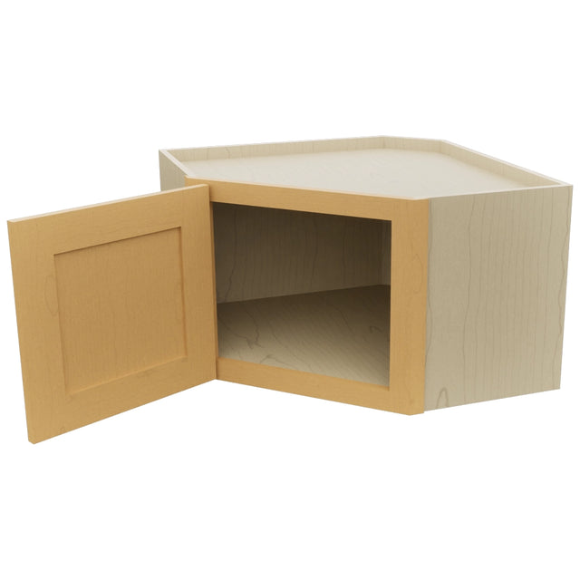 Fabuwood Galaxy Timber WDC2415 Wall Corner Diagonal Cabinet, Open View