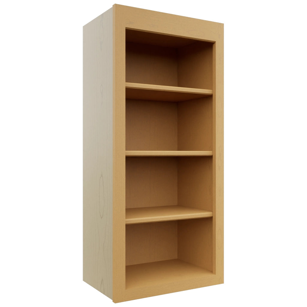 Fabuwood Galaxy Timber WOS1839 Wall Open Shelf, Front View
