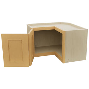 Fabuwood Galaxy Timber WPC2415 Wall Corner Pie Cabinet, Open View