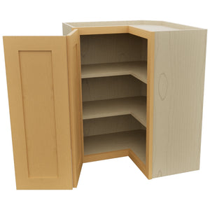 Fabuwood Galaxy Timber WPC2430 Wall Corner Pie Cabinet, Open View