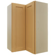 Fabuwood Galaxy Timber WPC2436 Wall Corner Pie Cabinet, Front View