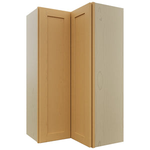 Fabuwood Galaxy Timber WPC2442 Wall Corner Pie Cabinet, Front View