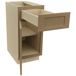 Fabuwood Galaxy Truffle B15 Base Standard Cabinet, Open View