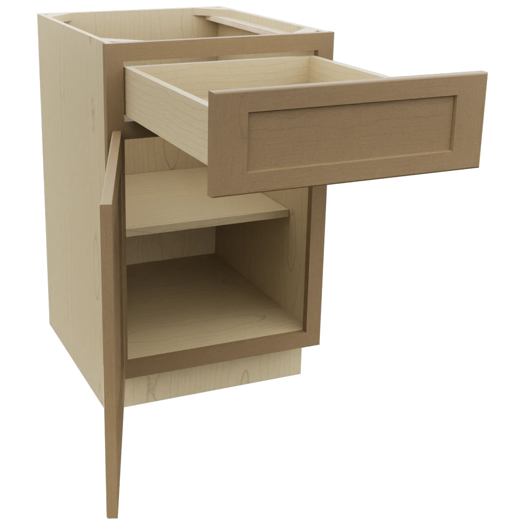 Fabuwood Galaxy Truffle B21 Base Standard Cabinet, Open View