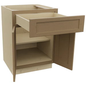 Fabuwood Galaxy Truffle B24 Base Standard Cabinet, Open View