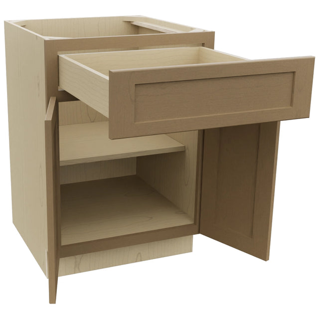 Fabuwood Galaxy Truffle B24 Base Standard Cabinet, Open View