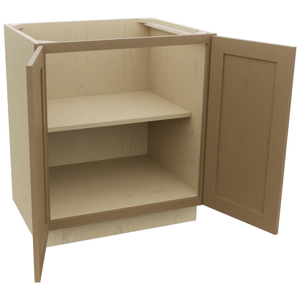 Fabuwood Galaxy Truffle B30FD Base Full Door Cabinet, Open View