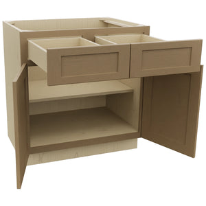 Fabuwood Galaxy Truffle B33 Base Standard Cabinet, Open View
