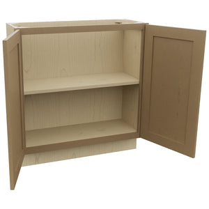 Fabuwood Galaxy Truffle B33FD-12D Base Full Door Cabinet, Open View