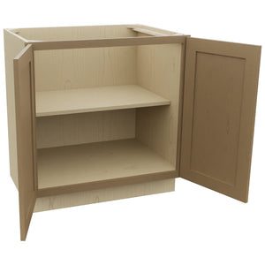 Fabuwood Galaxy Truffle B33FD Base Full Door Cabinet, Open View