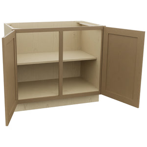 Fabuwood Galaxy Truffle B39FD Base Full Door Cabinet, Open View