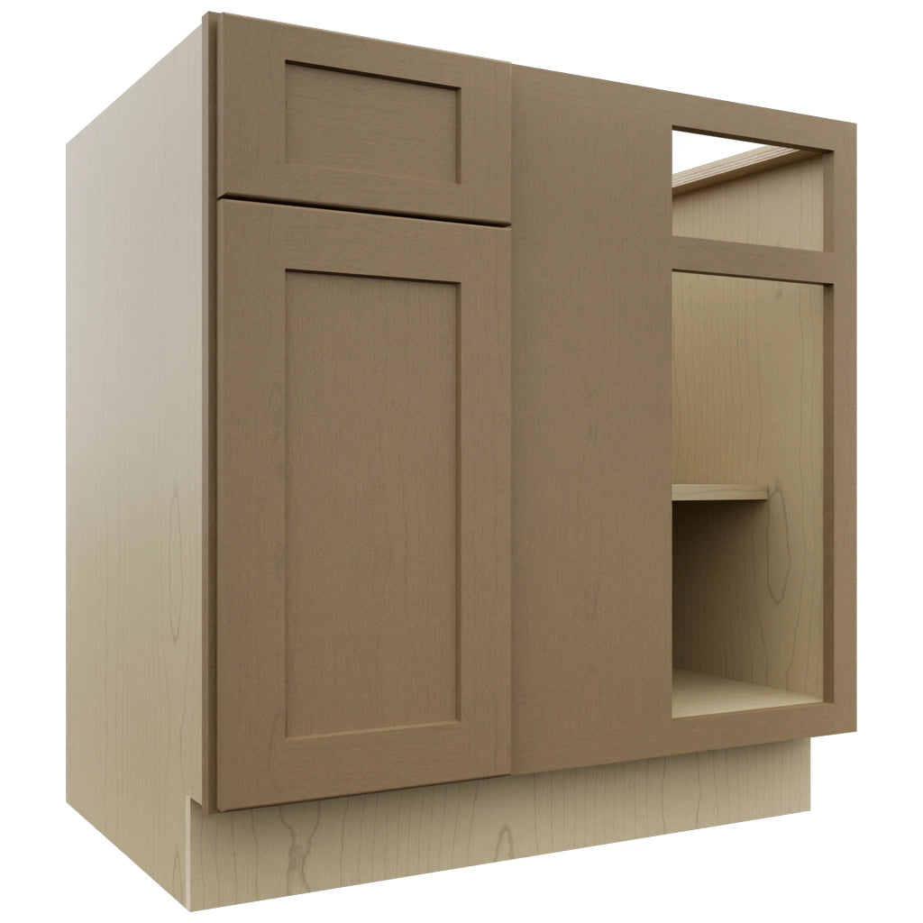 Fabuwood Galaxy Truffle BLB39/42 Base Corner Blind Cabinet, Front View