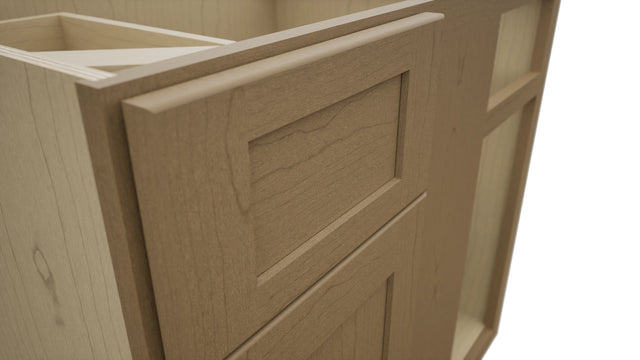 Fabuwood Galaxy Truffle BLB39/42 Base Corner Blind Cabinet, Detail View