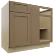 Fabuwood Galaxy Truffle BLB42/45 Base Corner Blind Cabinet, Front View