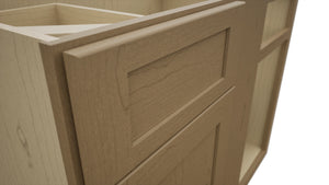 Fabuwood Galaxy Truffle BLB42/45 Base Corner Blind Cabinet, Detail View