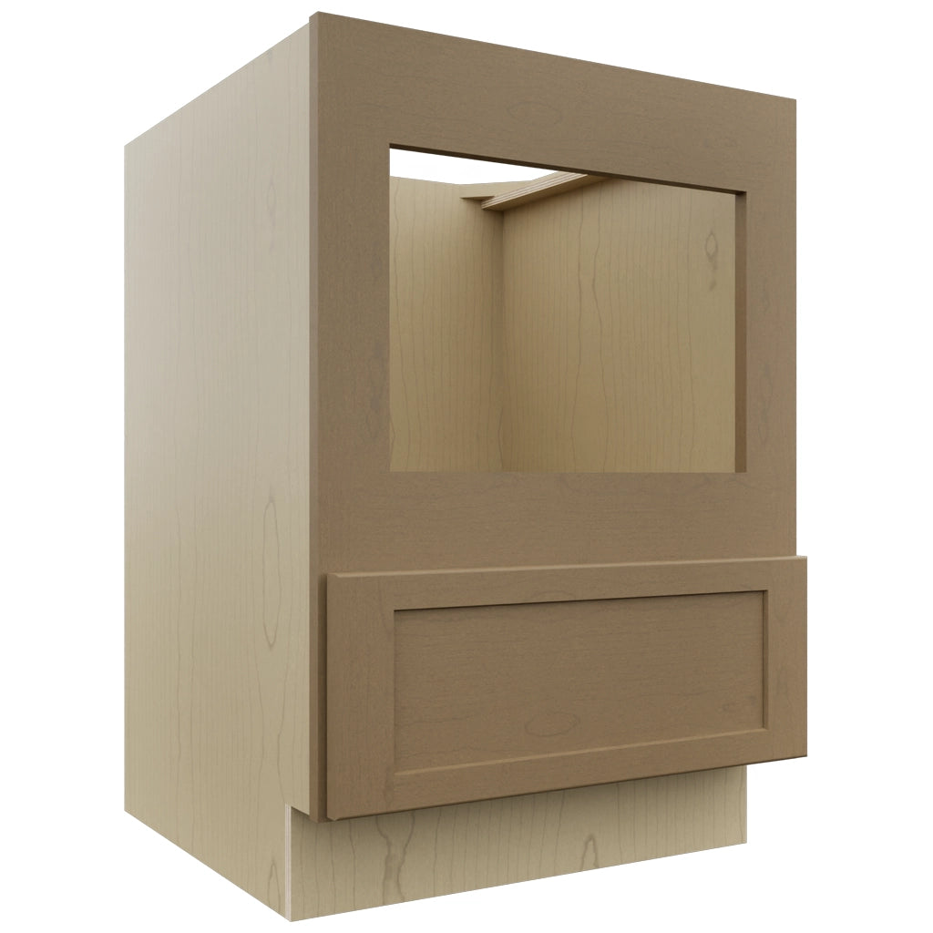 Fabuwood Galaxy Truffle BMC24 Base Microwave Cabinet, Front View
