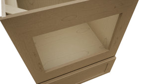 Fabuwood Galaxy Truffle BMC24 Base Microwave Cabinet, Detail View
