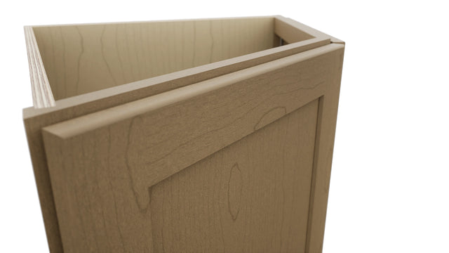 Fabuwood Galaxy Truffle BRA24 Base Return Angle Cabinet, Detail View