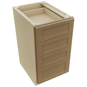 Fabuwood Galaxy Truffle DB18-4 Base 4 Drawers Cabinet, Top View