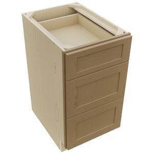 Fabuwood Galaxy Truffle DB18 Base 3 Drawers Cabinet, Top View