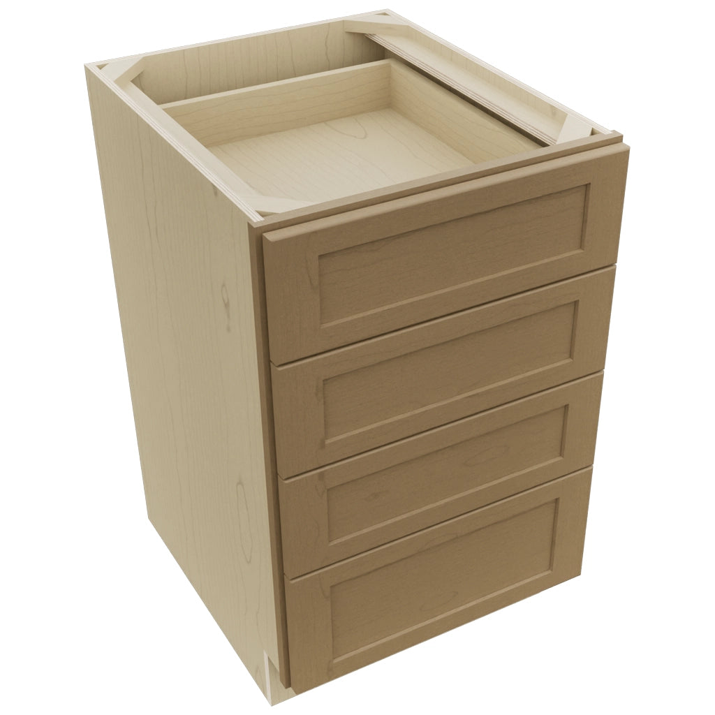 Fabuwood Galaxy Truffle DB21-4 Base 4 Drawers Cabinet, Top View