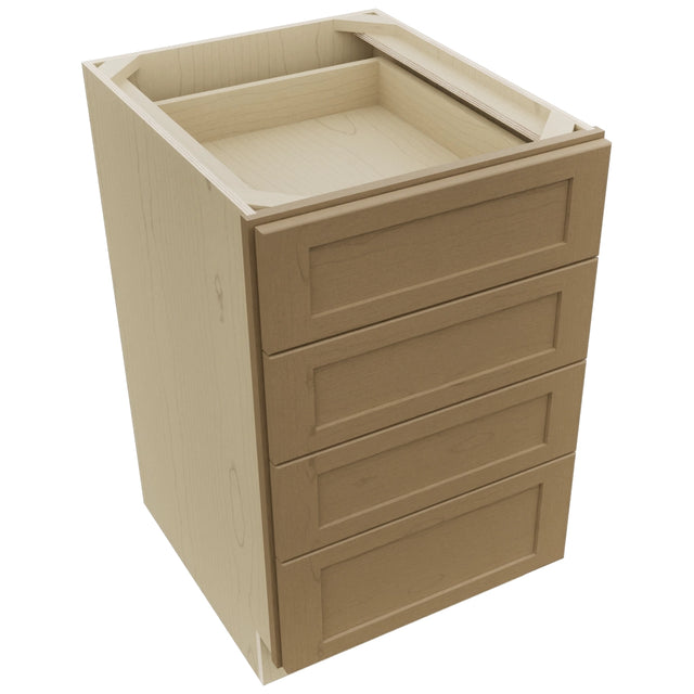 Fabuwood Galaxy Truffle DB21-4 Base 4 Drawers Cabinet, Top View