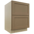 Fabuwood Galaxy Truffle DB24-2 Base 2 Drawers Cabinet, Front View