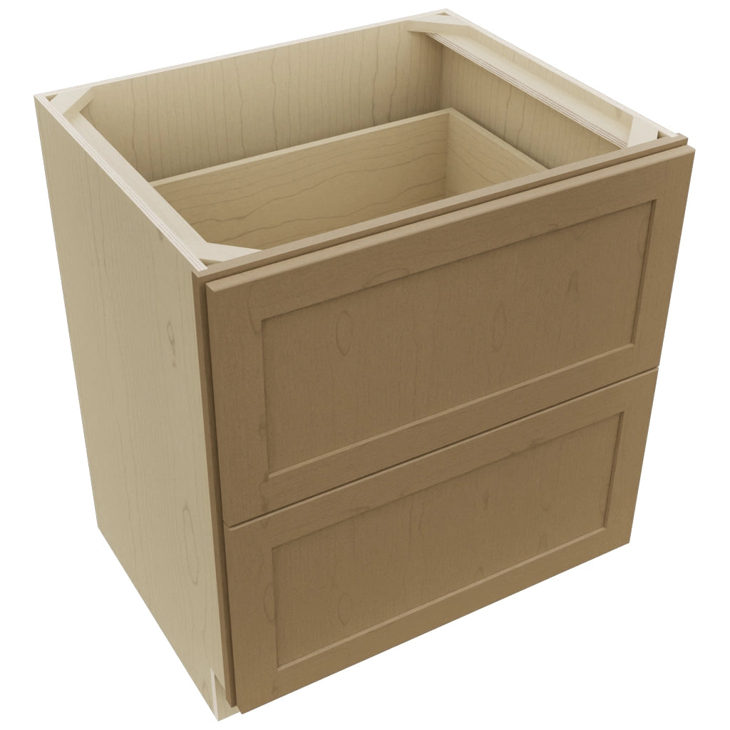 Fabuwood Galaxy Truffle DB30-2 Base 2 Drawers Cabinet, Top View