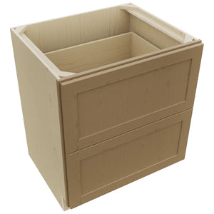 Fabuwood Galaxy Truffle DB30-2 Base 2 Drawers Cabinet, Top View