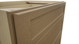 Fabuwood Galaxy Truffle DB33 Base 3 Drawers Cabinet, Detail View