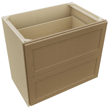 Fabuwood Galaxy Truffle DB36-2 Base 2 Drawers Cabinet, Top View