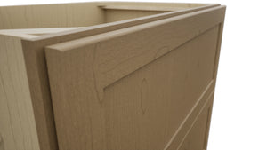 Fabuwood Galaxy Truffle DB36-2 Base 2 Drawers Cabinet, Detail View